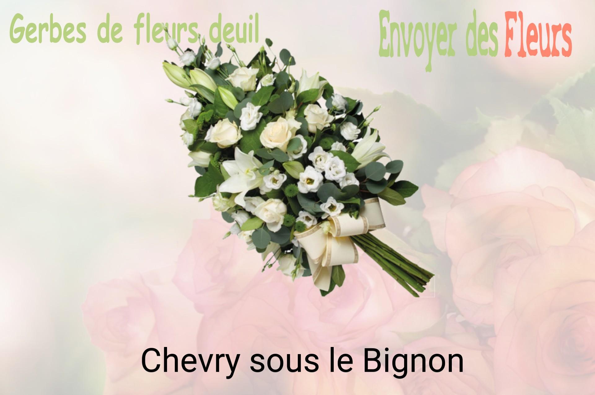 Gerbe de fleurs de deuil livrée à Chevry-sous-le-Bignon